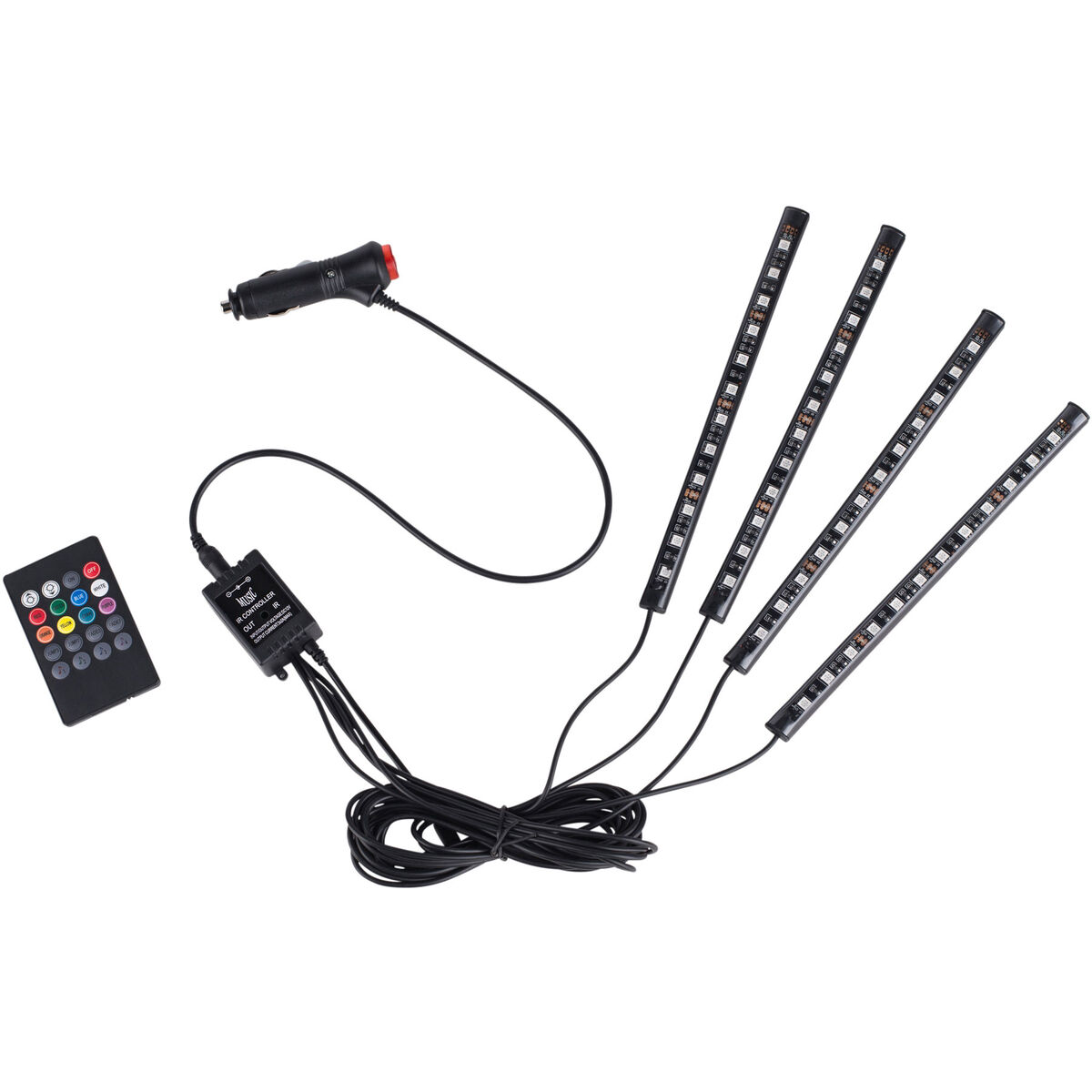 LED Light Strip w/Adapter, Peel & Stick