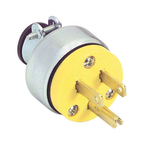 AC Power Plug 3 Conductor Yellow