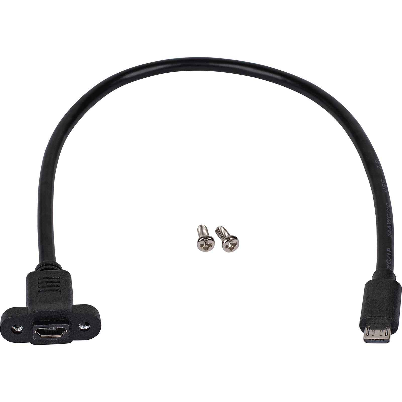 Panel Micro USB Cable Male to Female