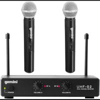 Gemini UHF-02M-S34 533.7+537.2 MHz Dual Channel UHF Wireless Handheld System