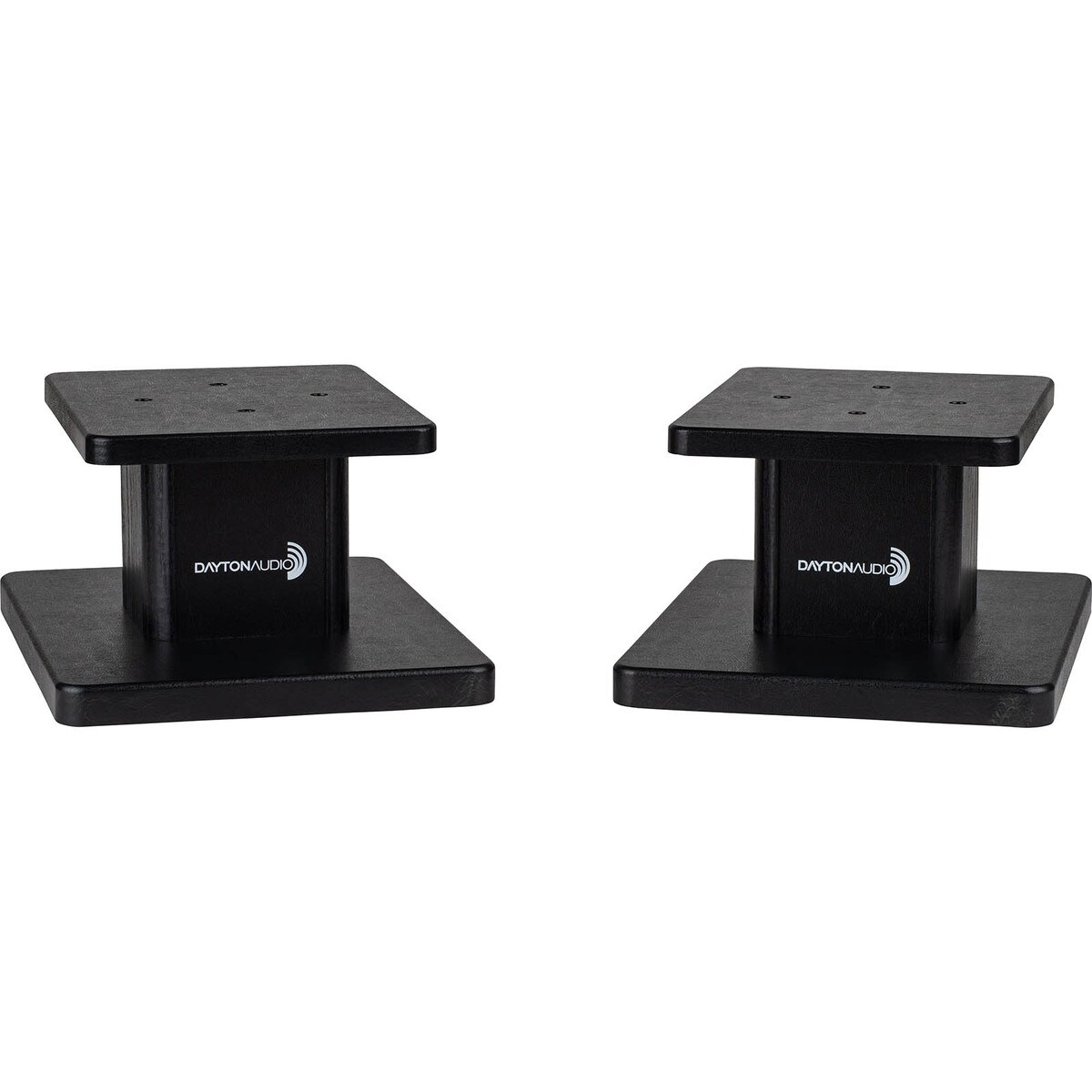 Dayton Audio 6 Universal Wood Speaker Stand Pair, Black