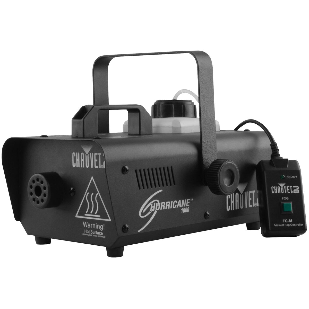 Chauvet Dj Hurricane 1000 Pact Fog Machine With Wired And Wireless Remotes 10 000 Cfm