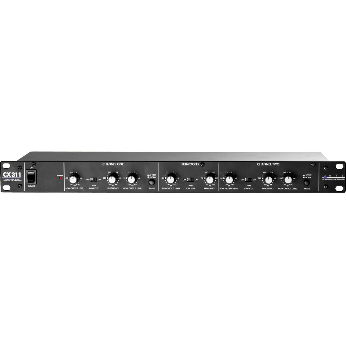 ART CX311 Stereo 2-Way Crossover with Sub Out