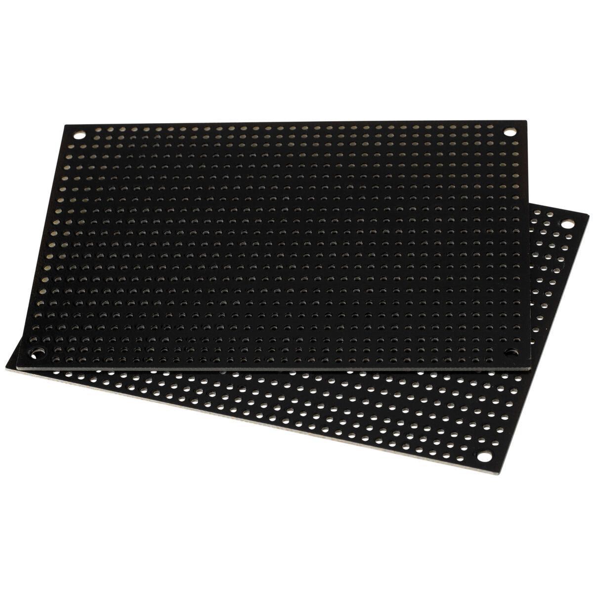 Black Perforated Large Hole Crossover Board Pair 3.5" x 5"