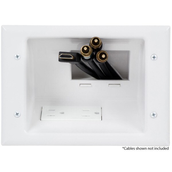 DataComm™ Recessed TV Install Kits - All Wires Hidden