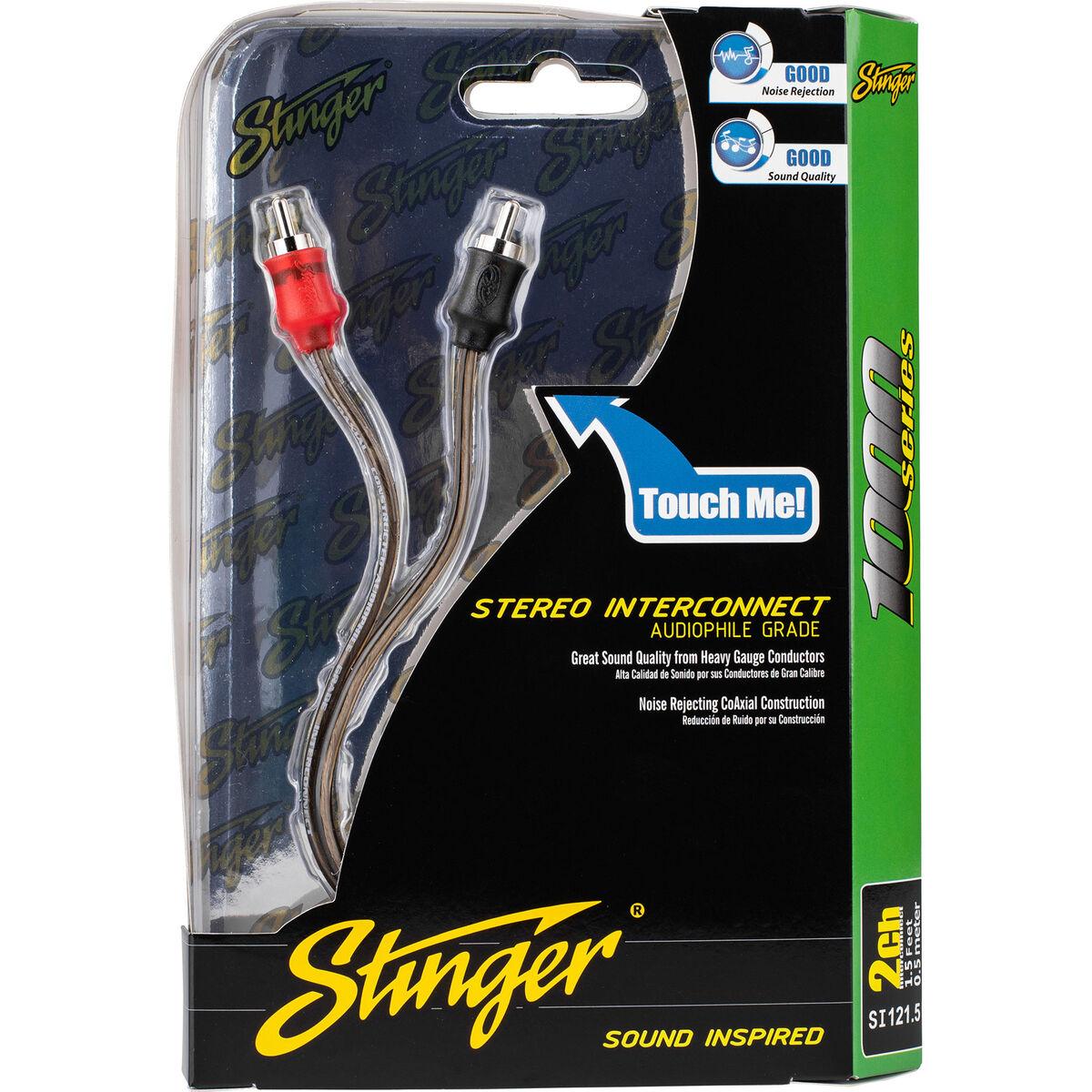 Stinger Si921.5 1.5 Foot 2 Channel 9000 Series RCA Interconnect Cable