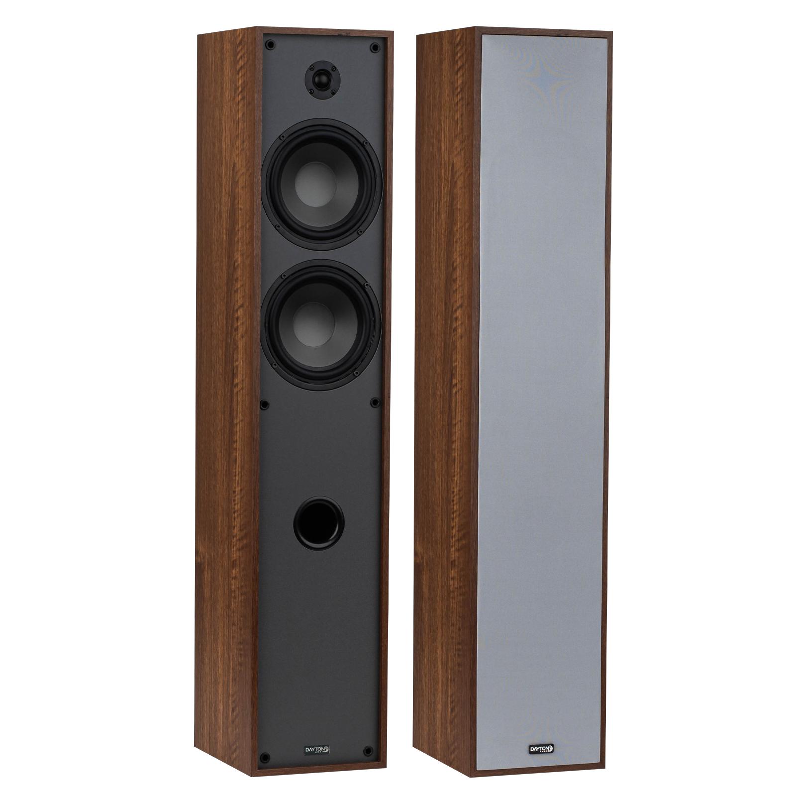 Dayton Audio Classic T65 Floor-Standing Tower Speaker Pair Wood