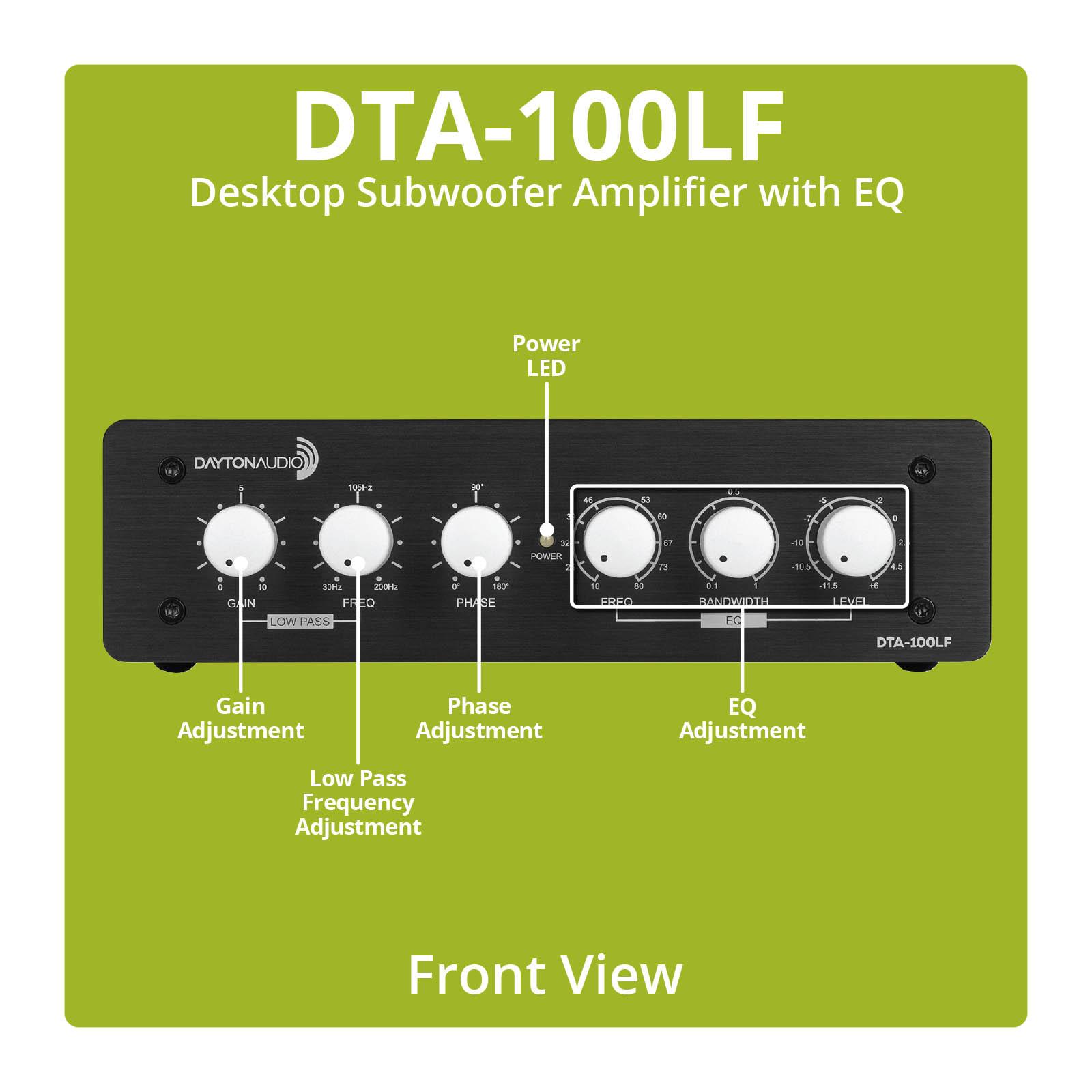 desktop amplifier with subwoofer output