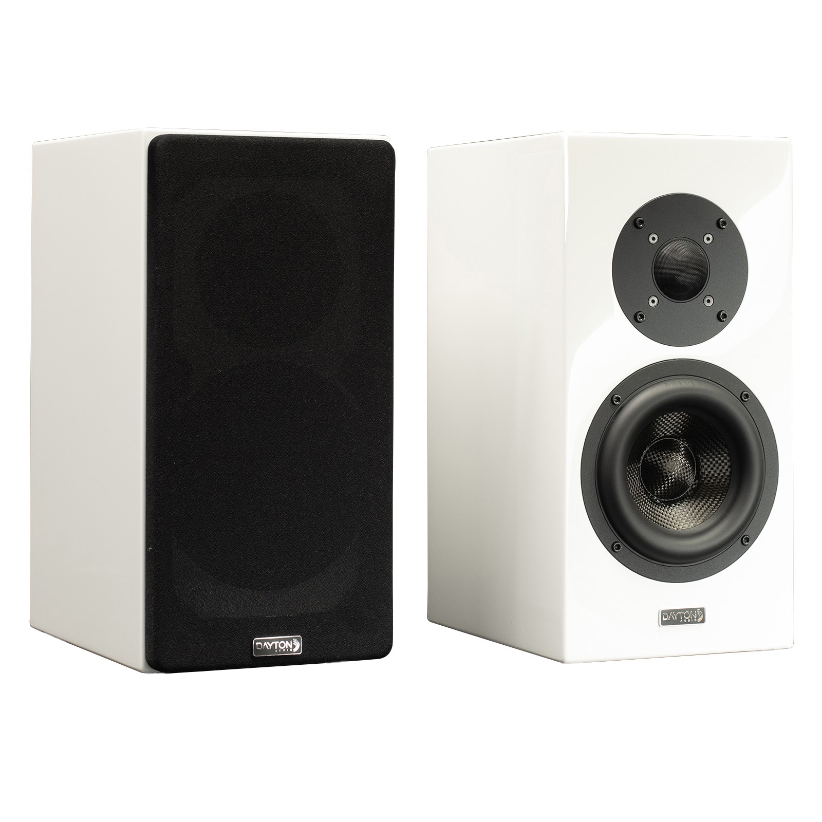 Dayton Audio OPAL1 Bookshelf Speaker Pair Gloss White