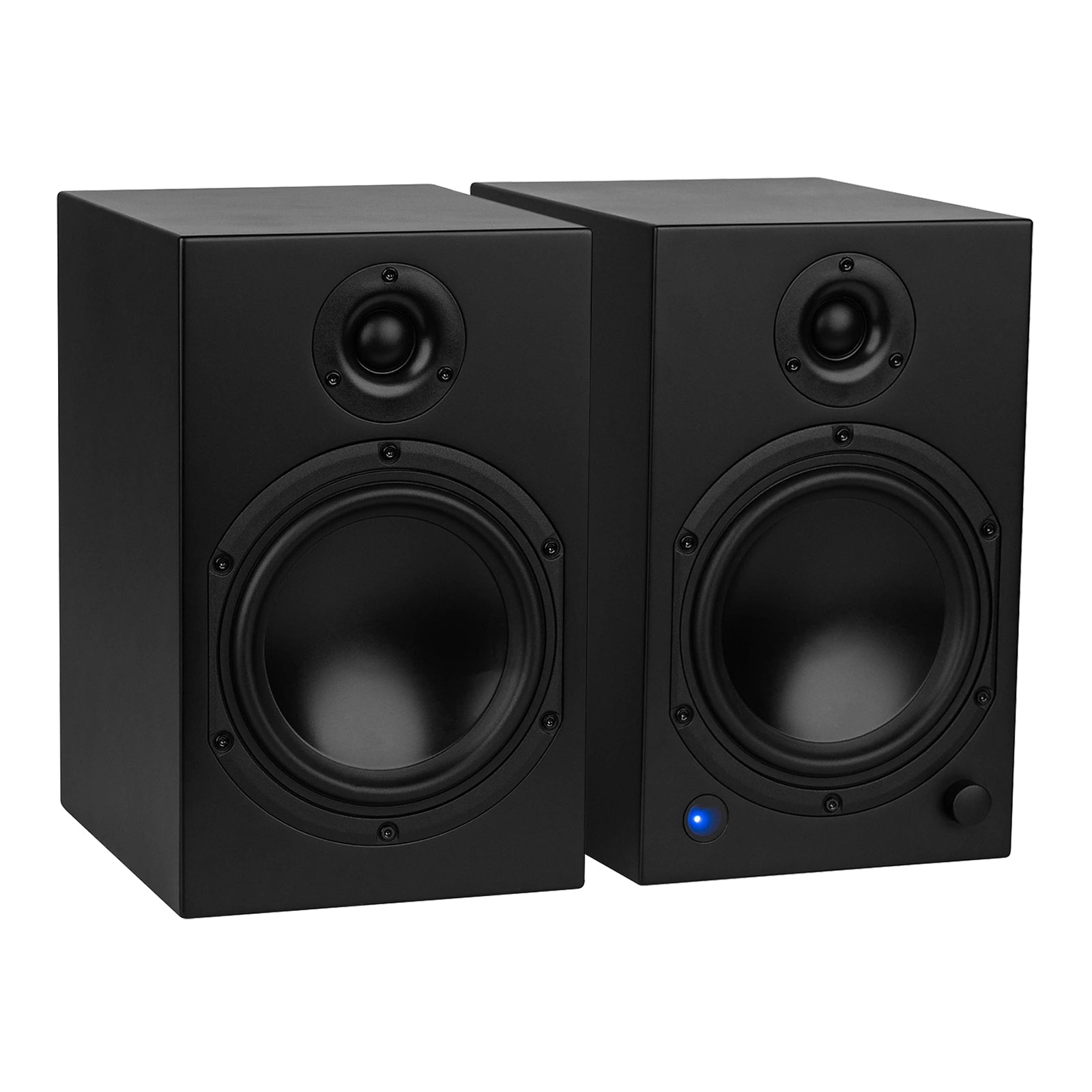 Dayton Audio M6 6-1/2" Powered Desktop Speakers with USB DAC, Matte Black