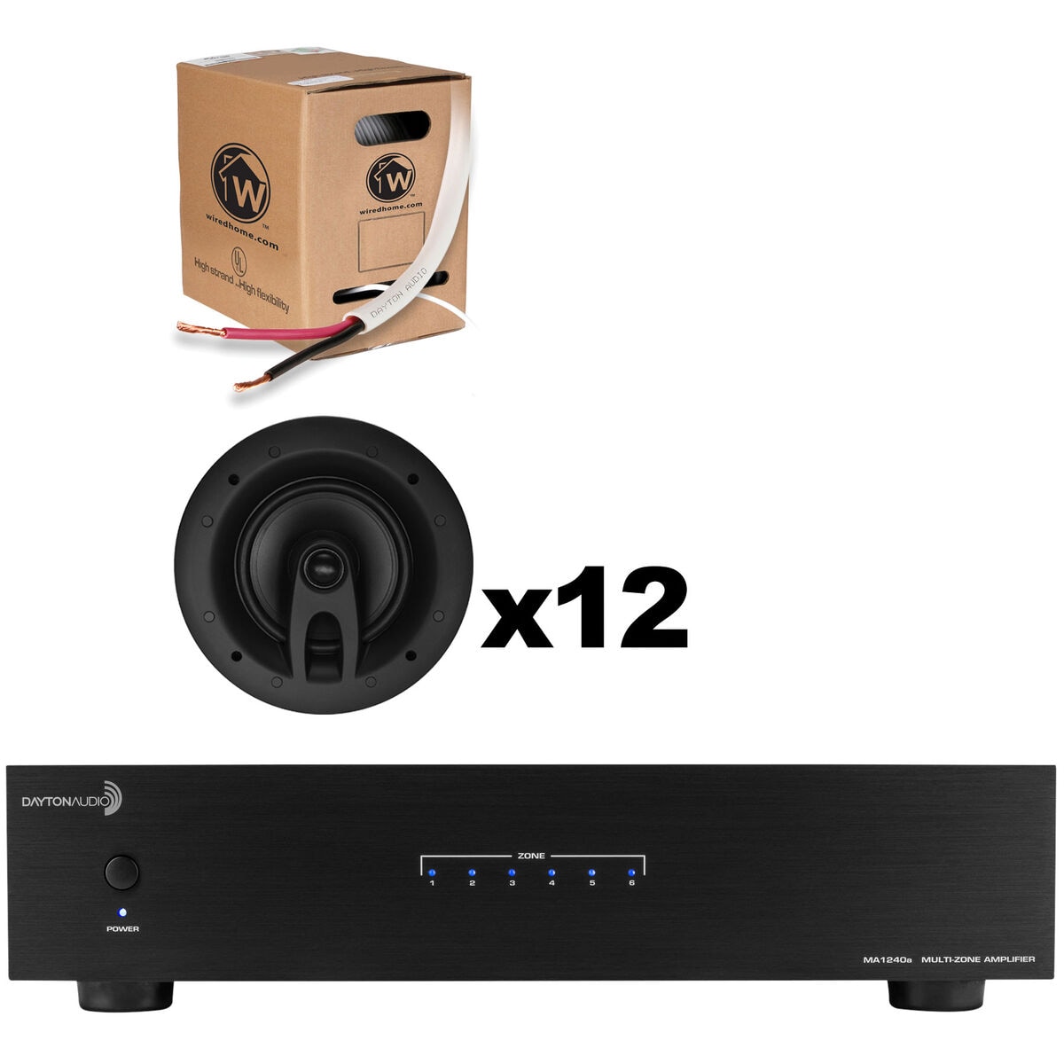 multi zone amplifier for ceiling speakers