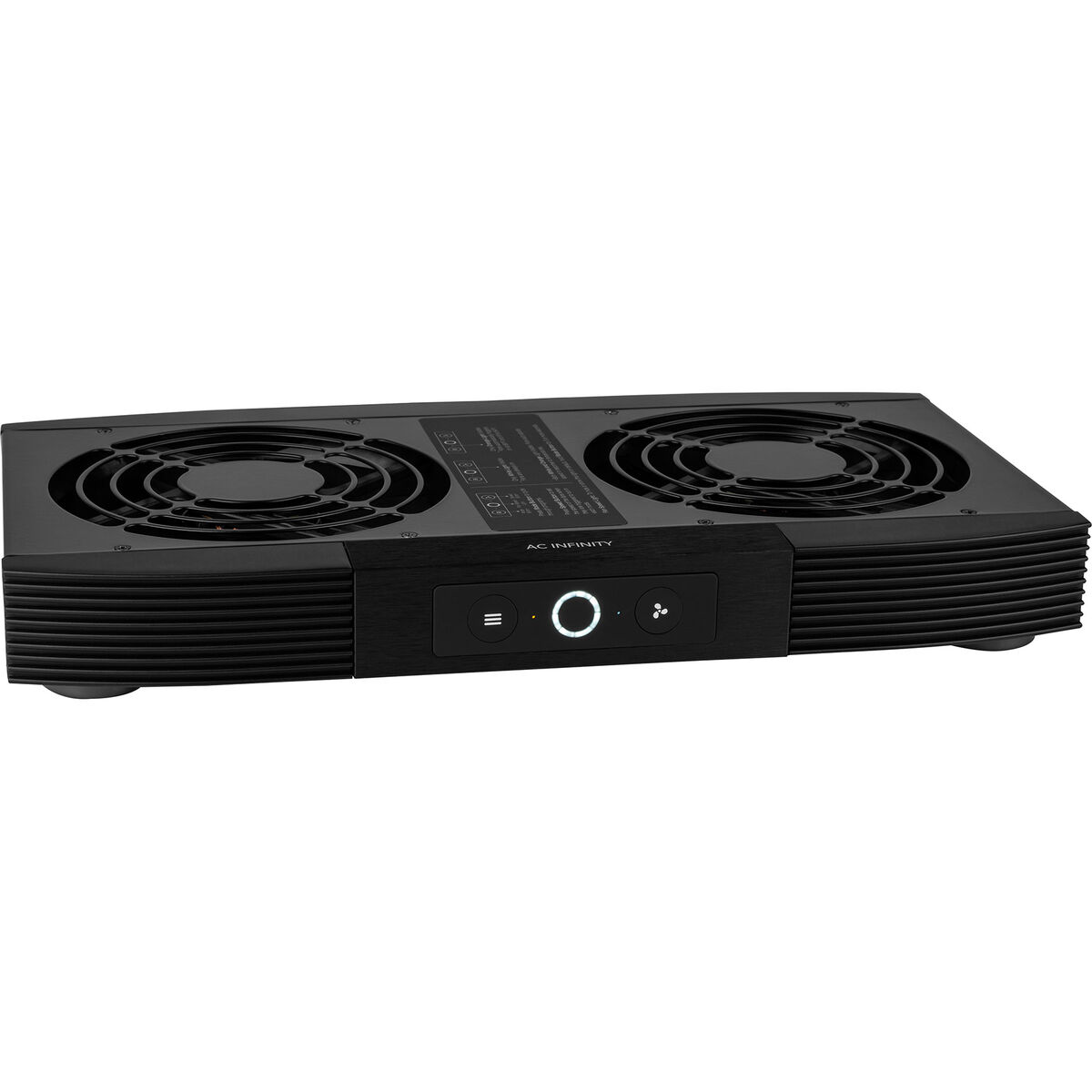 AC Infinity Aircom S7, Quiet Cooling Fan System 12 Top-Exhaust for Receivers, Amps, DVR, AV Cabinet Components
