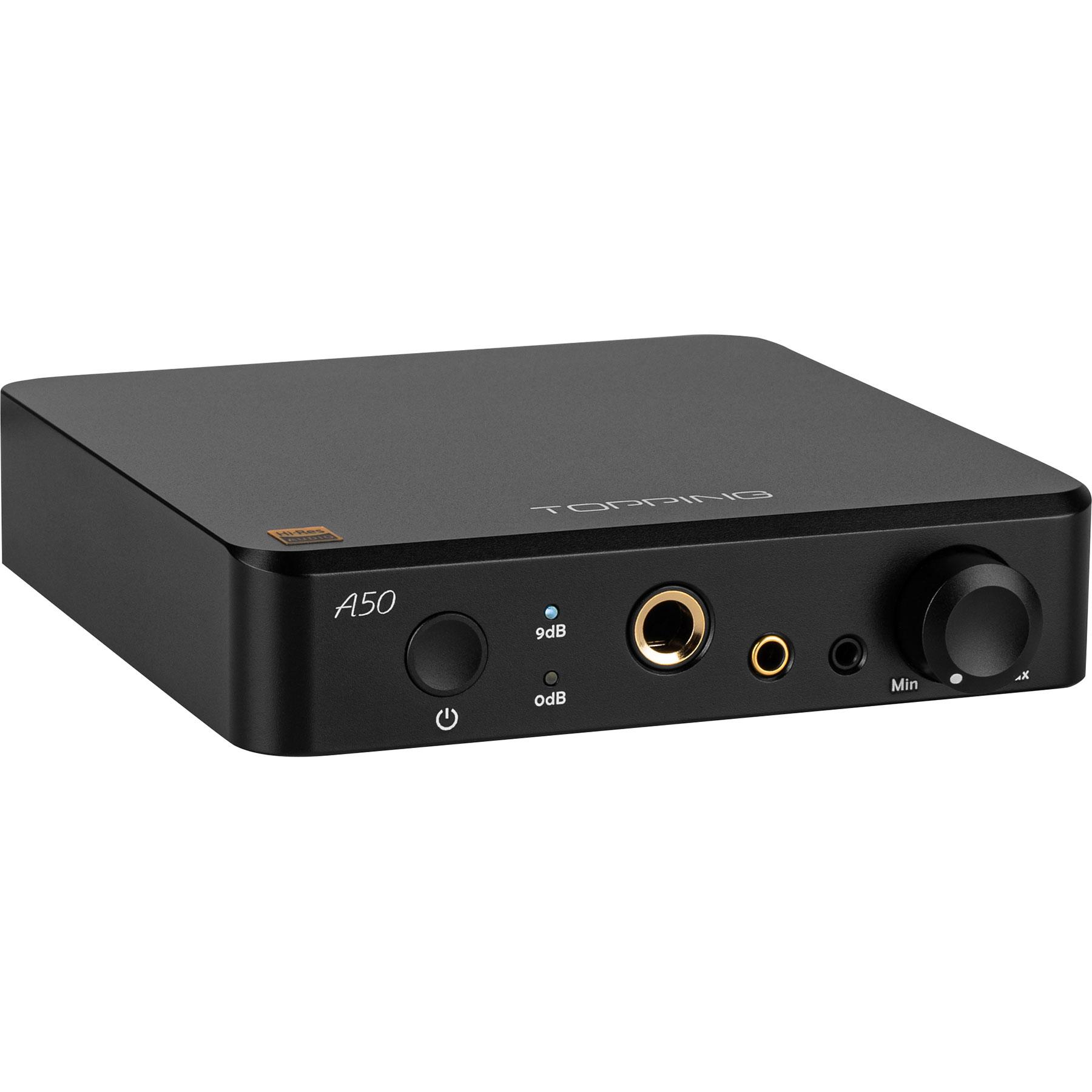 Topping A50 Balanced Desktop Hi-res Headphone Amplifier Black