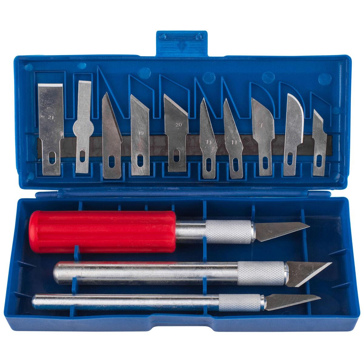 Precision Hobby Knife Set 16 Pieces with Case