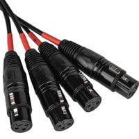 Photo showing female XLR Connectors