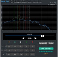 Auto EQ Screen for the APA1200DSP