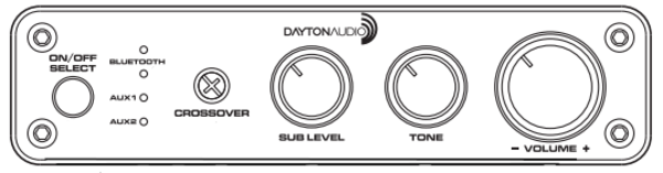 Dayton Audio DTA-2.1BT2 100W 2.1 Class D Bluetooth Amplifier with