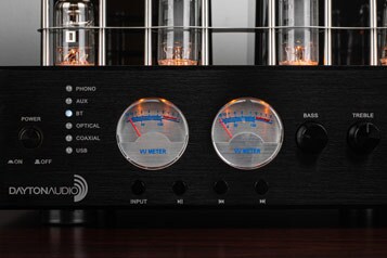 Dayton Audio HTA100BT Hybrid Stereo Tube Amplifier with Bluetooth