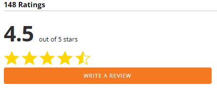 4.5 out of 5 Star Rating