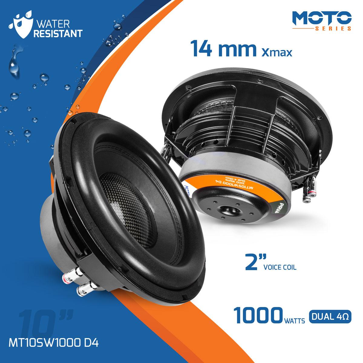 PRV Audio MT10SW1000 D4 Moto Series 10