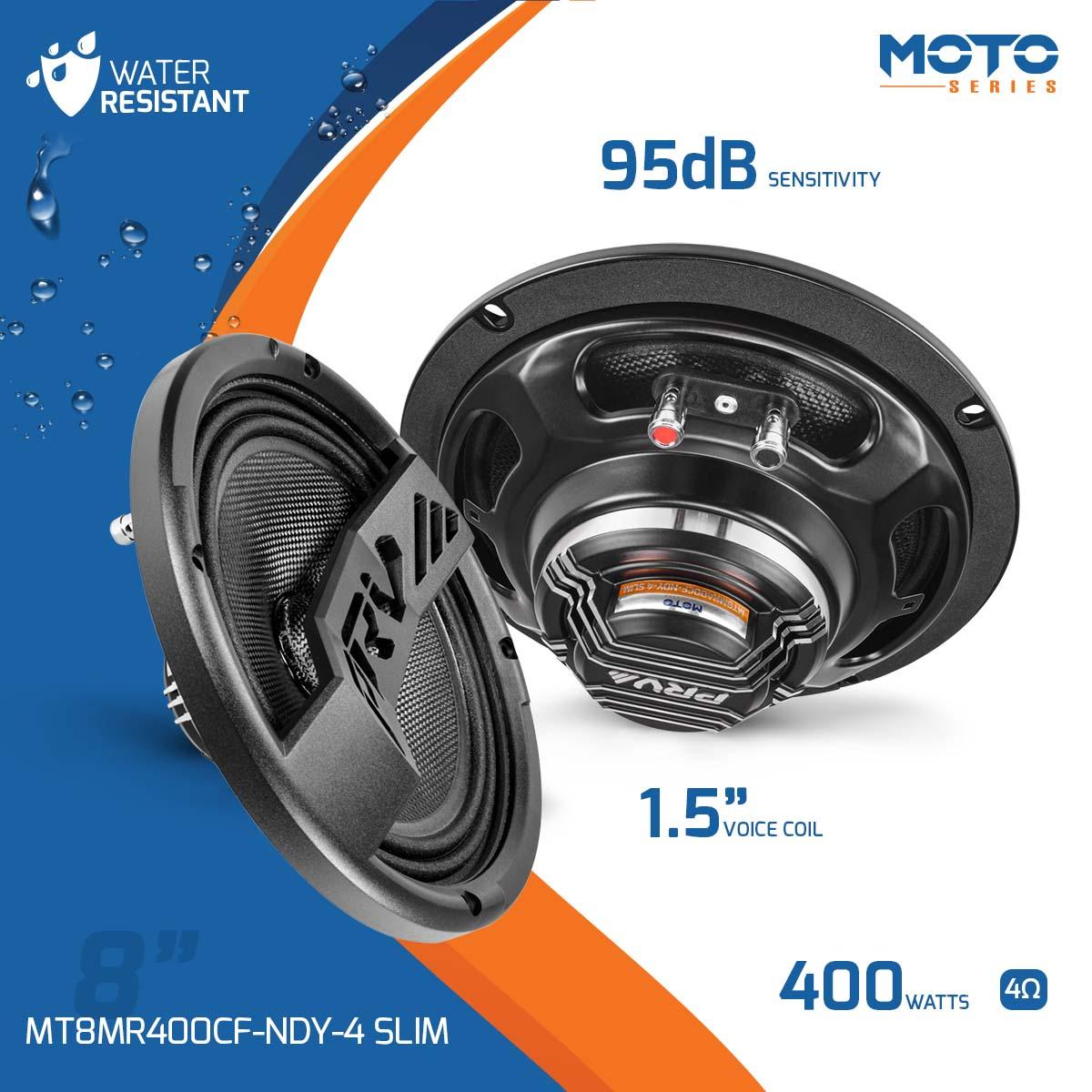 PRV Audio MT8MR400CF-NDY-4 SLIM Moto Series 8