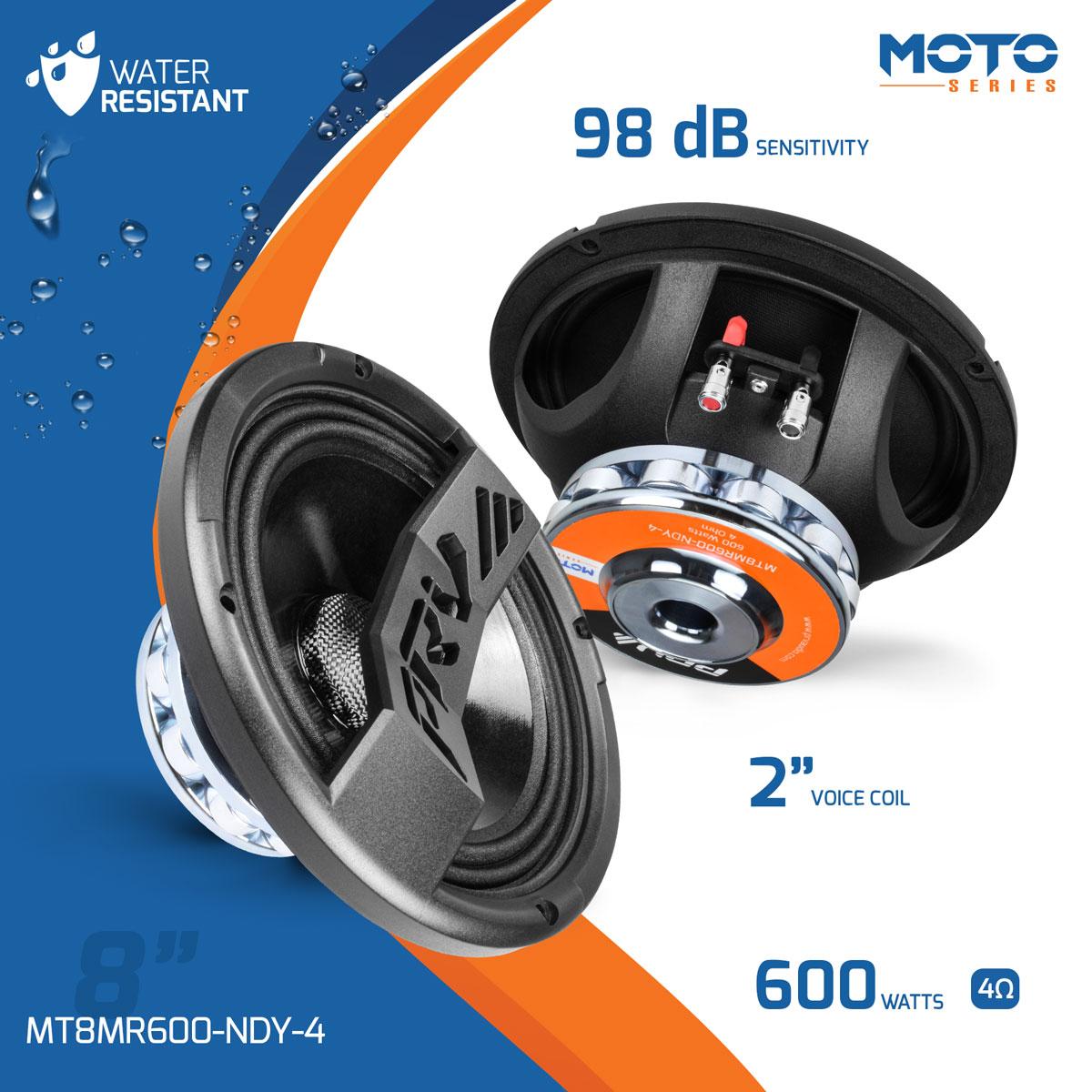 PRV Audio MT8MR600-NDY-4 Moto Series 8