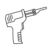 Icon of a soldering gun.
