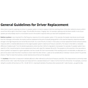 Driver replacement guides